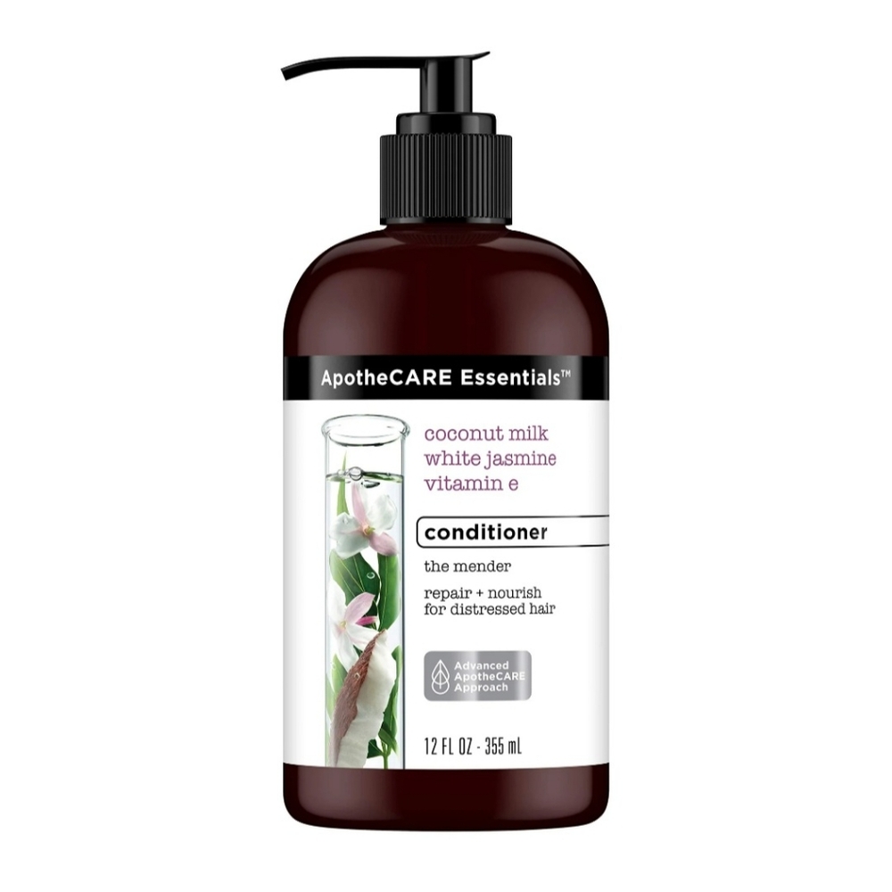 ApotheCARE The Mender Conditioner, Coconut Milk, White Jasmine, Vitamin E, 12 oz